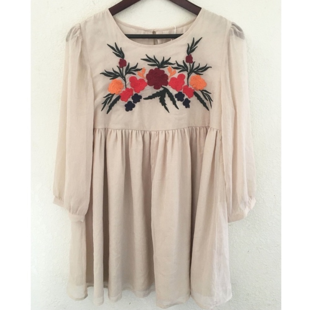 Glamorous Women Floral Embroidered Dress